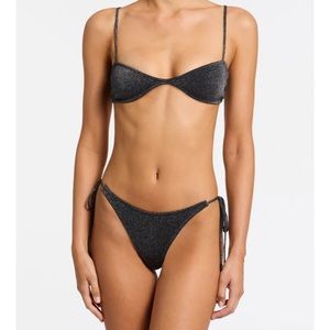 Triangl NWT two piece black bikini